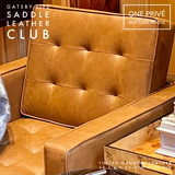 Saddle Tufted Leather Club Chair | Single Seater | Mid-Century Modern