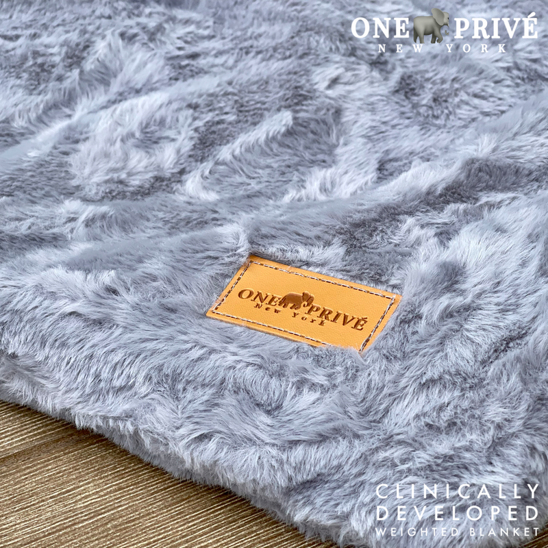 Weighted Blanket | Clinically Developed | Double Sided Rabbit Faux Fur | Queen (60x80) 20 lbs.